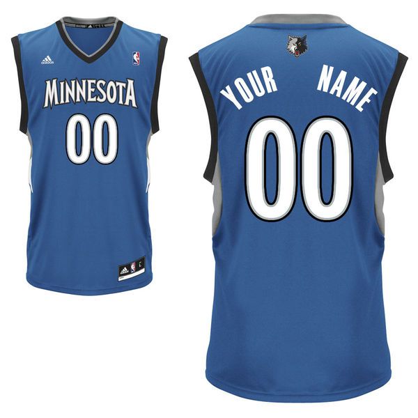 Adidas Minnesota Timberwolves Youth Custom Replica Road Royal NBA Jersey